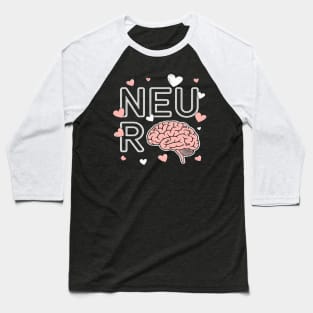 Neuro Nurses Brain Candy Heart Neuroscience Nurse Baseball T-Shirt